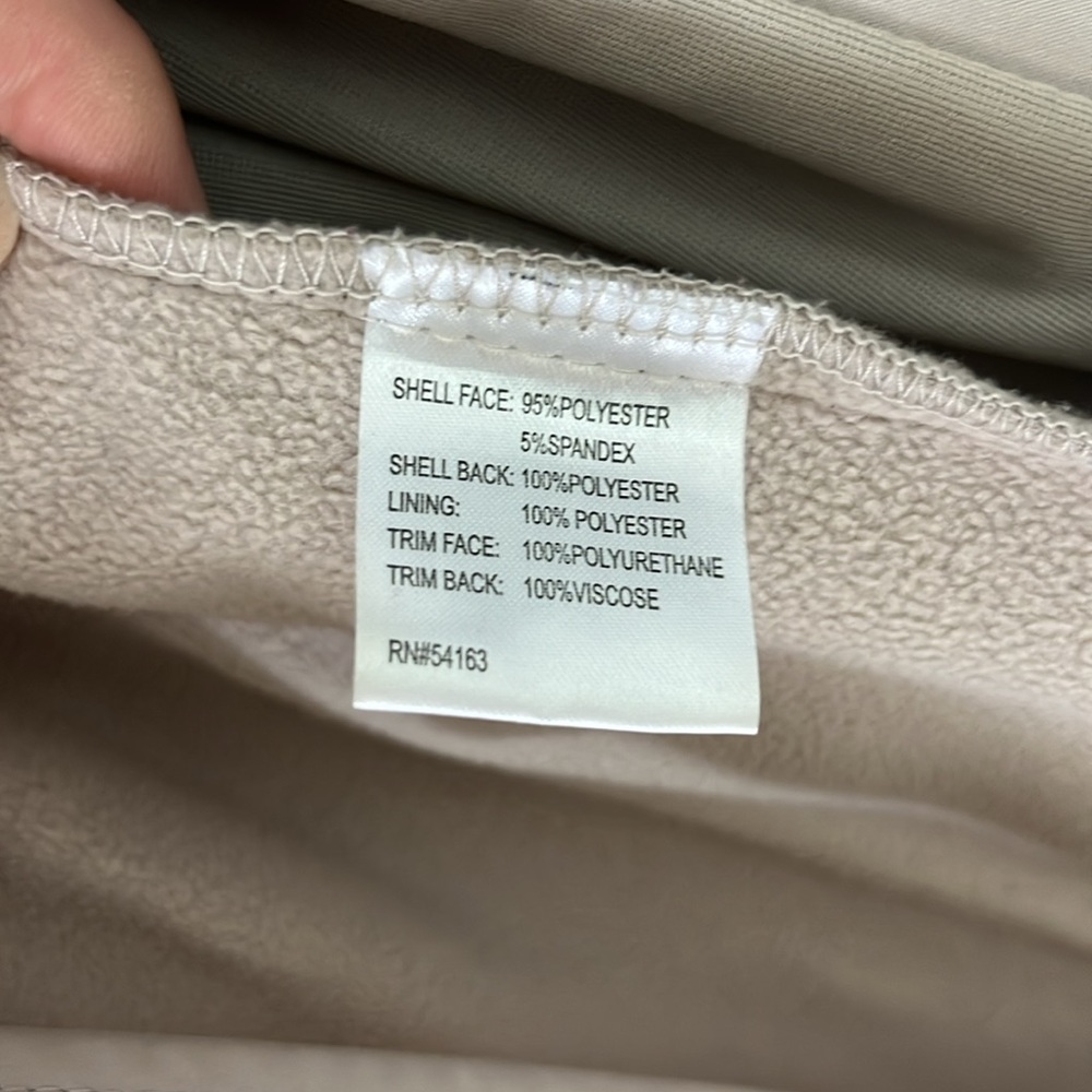 Cream Mid Length Fall Jacket - Picture 5 of 5